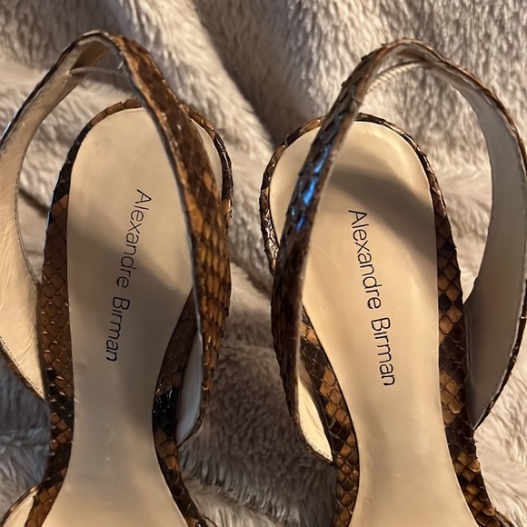 ALEXANDRE BIRMAN Whiskey Brown Heels - Picture 9 of 12